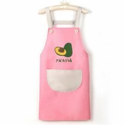Home Decor Home & Pets Japanese Cute Cherry And Avocado Print Shoulder Apron