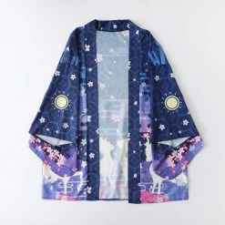 Apparel Japanese Deer Of Nara With Sakura Trees Kimono