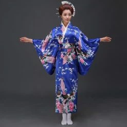 Apparel Japanese Floral Long Kimono 10 Apparel Japanese Floral Long Kimono
