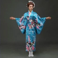 Apparel Japanese Floral Long Kimono 9 Apparel Japanese Floral Long Kimono