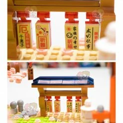 Build It Japanese Hakone Red Bridge Lake View With Sakura Trees