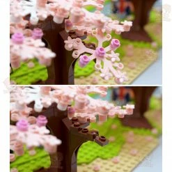 Build It Japanese Hakone Red Bridge Lake View With Sakura Trees