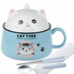 Home Decor Japanese Kawaiies Instant Noodles Cat Bowl