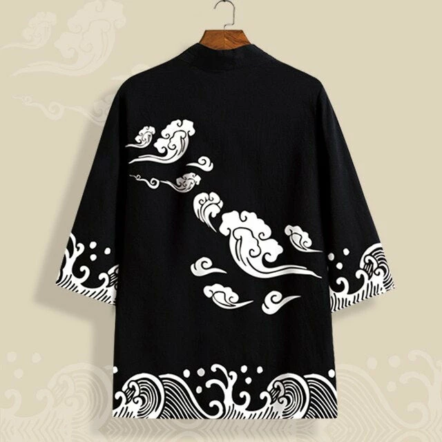 Apparel Japanese Art Fancy Kimono Cardigan Robe Short 10 Apparel Japanese Art Fancy Kimono Cardigan Robe Short