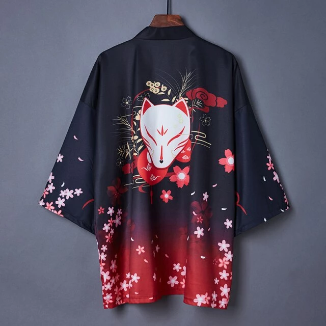 Apparel Japanese Art Fancy Kimono Cardigan Robe Short 11 Apparel Japanese Art Fancy Kimono Cardigan Robe Short