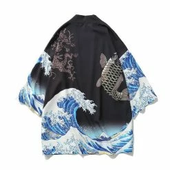 Apparel Japanese Art Fancy Kimono Cardigan Robe Short 30 Apparel Japanese Art Fancy Kimono Cardigan Robe Short