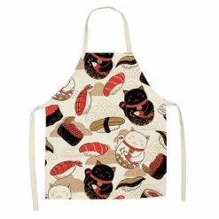 Home Decor Home & Pets Japanese Lucky Cat Cotton Apron