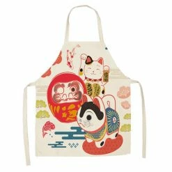 Home Decor Home & Pets Japanese Lucky Cat Cotton Apron