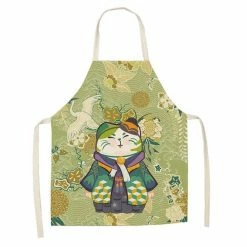 Home Decor Home & Pets Japanese Lucky Cat Cotton Apron