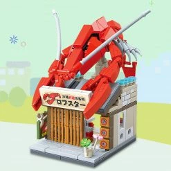 Build It Japanese Micro Seafood Street Stalls Building Sets