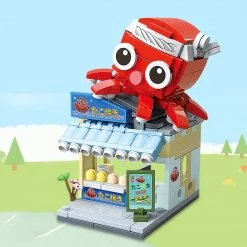 Build It Japanese Micro Seafood Street Stalls Building Sets