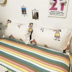 Home Decor Home & Pets Japanese Mummy And Bunny Cooking Time Bedding Set