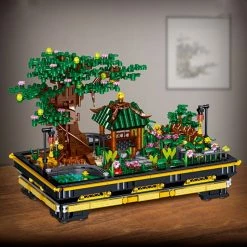 Build It Japanese Pagoda Tree Pond Scene Nano Building Set