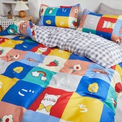 Home Decor Home & Pets Japanese Patchwork Cats Bedding Set