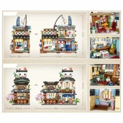 Build It Japanese Ramen Bar Seafood Store Micro Building Sets 13 Build It Japanese Ramen Bar Seafood Store Micro Building Sets