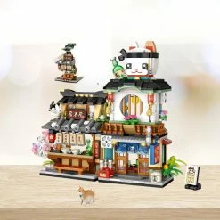 Build It Japanese Ramen Bar Seafood Store Micro Building Sets