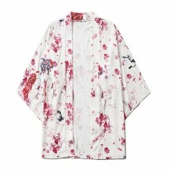 Apparel Japanese Sakura Cherry Blossom Print Kimono