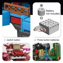 Build It Japanese Sakura Palace In The Sky With LED Light