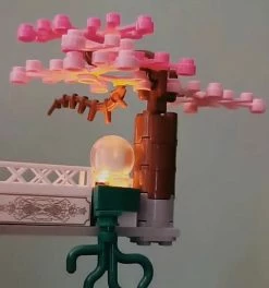 Build It Japanese Sakura Palace In The Sky With LED Light