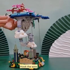 Build It Japanese Sakura Palace In The Sky With LED Light