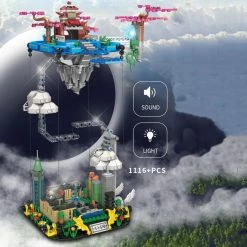 Build It Japanese Sakura Palace In The Sky With LED Light