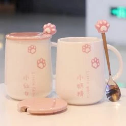 Home Decor Japanese Sakura Paw Mug Home & Pets