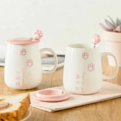 Home Decor Japanese Sakura Paw Mug Home & Pets