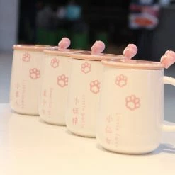Home Decor Japanese Sakura Paw Mug Home & Pets
