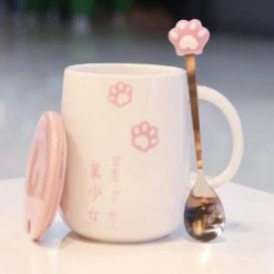 Home Decor Japanese Sakura Paw Mug Home & Pets