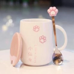 Home Decor Japanese Sakura Paw Mug Home & Pets