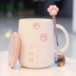 Home Decor Japanese Sakura Paw Mug Home & Pets