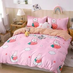 Home Decor Japanese Strawberry Or Bunnies Strawberry Bedding Set 33 Home Decor Japanese Strawberry Or Bunnies Strawberry Bedding Set