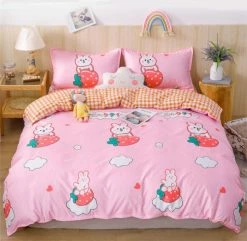 Home Decor Japanese Strawberry Or Bunnies Strawberry Bedding Set 27 Home Decor Japanese Strawberry Or Bunnies Strawberry Bedding Set