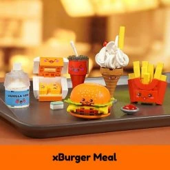 Build It Juicy Burger Meal With Yummy Sweet Dessert Micro Sets
