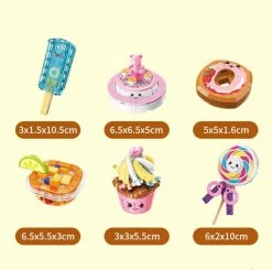 Build It Juicy Burger Meal With Yummy Sweet Dessert Micro Sets