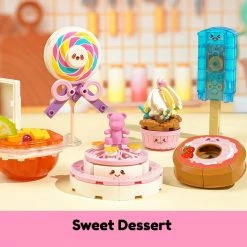 Build It Juicy Burger Meal With Yummy Sweet Dessert Micro Sets