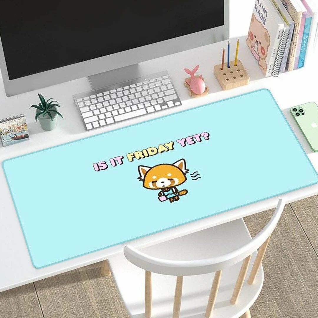 Accessories Kawaii Aggretsuko Red Panda "Is It Friday Yet?" Large Mouse Pad 5 Accessories Kawaii Aggretsuko Red Panda "Is It Friday Yet?" Large Mouse Pad