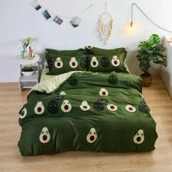 Home Decor Home & Pets Kawaii Avocado Buddies Bedding Set