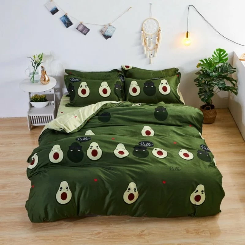 Home Decor Home & Pets Kawaii Avocado Buddies Bedding Set 3 Home Decor Home & Pets Kawaii Avocado Buddies Bedding Set