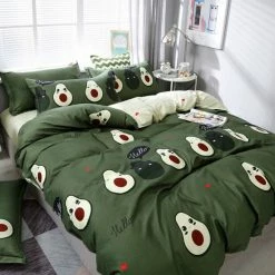Home Decor Home & Pets Kawaii Avocado Buddies Bedding Set