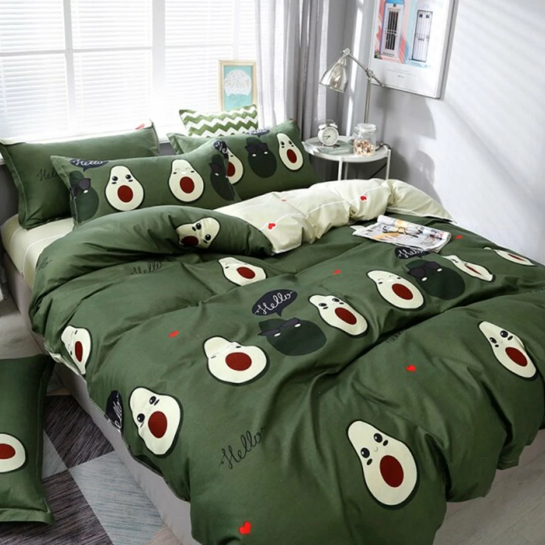 Home Decor Home & Pets Kawaii Avocado Buddies Bedding Set 4 Home Decor Home & Pets Kawaii Avocado Buddies Bedding Set
