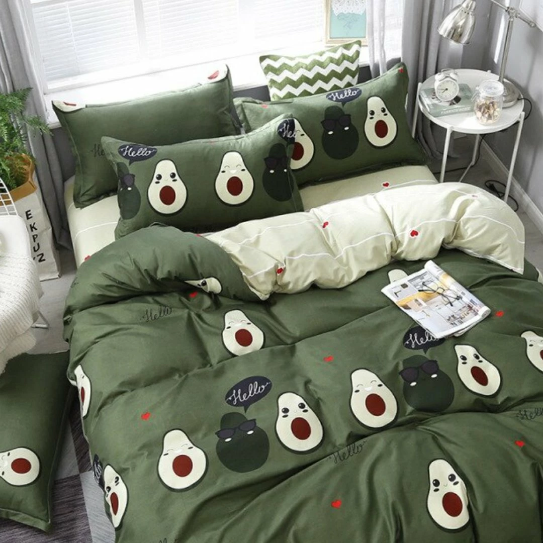Home Decor Home & Pets Kawaii Avocado Buddies Bedding Set 5 Home Decor Home & Pets Kawaii Avocado Buddies Bedding Set