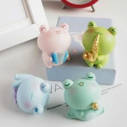 Toys Plush & Toys Kawaii Band Of Frogs Figurine Collectibles