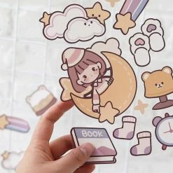 Accessories Stationery Kawaii Bear Girl Adventures Stickers Set 26 Accessories Stationery Kawaii Bear Girl Adventures Stickers Set