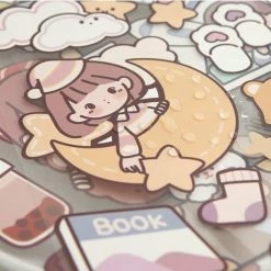 Accessories Stationery Kawaii Bear Girl Adventures Stickers Set 27 Accessories Stationery Kawaii Bear Girl Adventures Stickers Set
