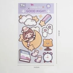 Accessories Stationery Kawaii Bear Girl Adventures Stickers Set 21 Accessories Stationery Kawaii Bear Girl Adventures Stickers Set