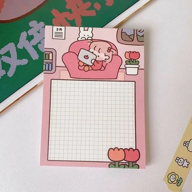 Accessories Stationery Kawaii 'Bella & Mimi' Memo Pads 24 Accessories Stationery Kawaii 'Bella & Mimi' Memo Pads