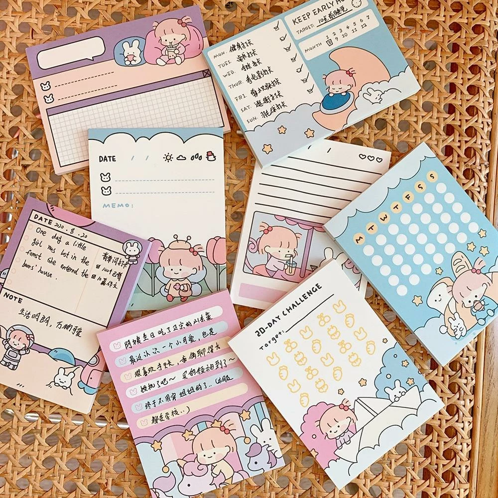 Accessories Stationery Kawaii 'Bella & Mimi' Memo Pads 9 Accessories Stationery Kawaii 'Bella & Mimi' Memo Pads