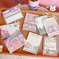 Accessories Stationery Kawaii 'Bella & Mimi' Memo Pads 30 Accessories Stationery Kawaii 'Bella & Mimi' Memo Pads