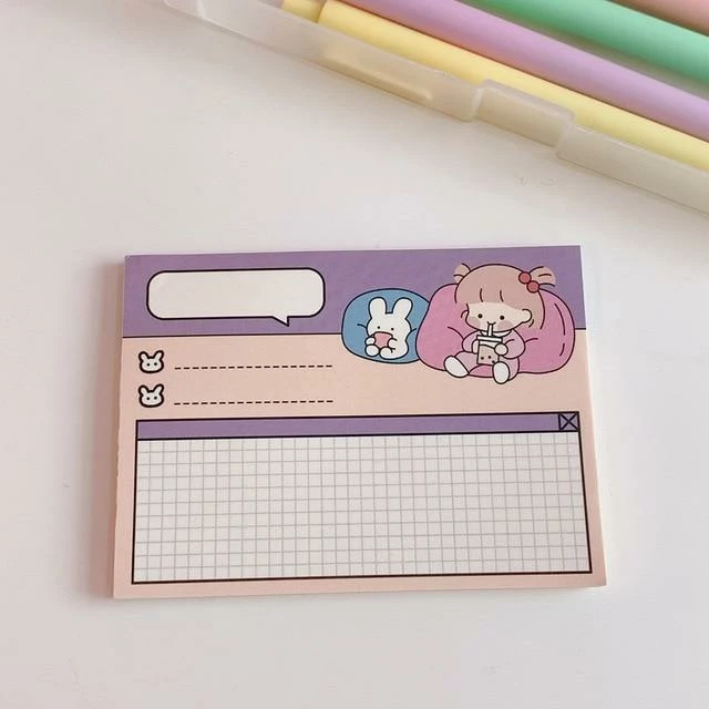 Accessories Stationery Kawaii 'Bella & Mimi' Memo Pads 16 Accessories Stationery Kawaii 'Bella & Mimi' Memo Pads